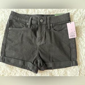 Black jean shorts. Brand new. Tags still on!